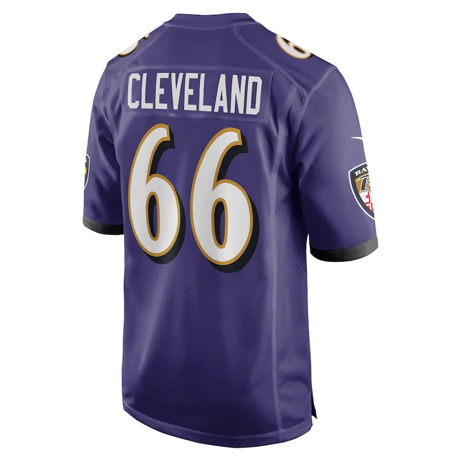Custom #66 Purple BAL Football Shirt Top