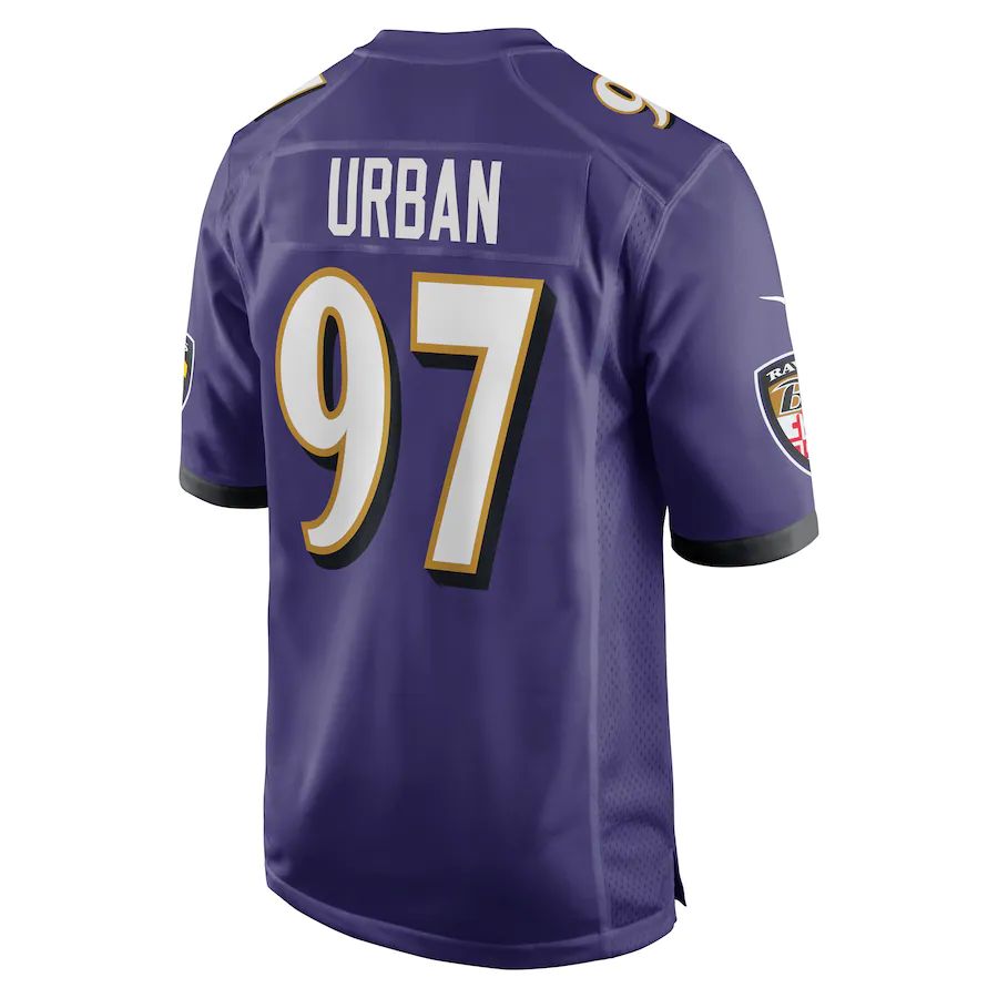 Custom #97 Purple BAL Football Shirt Top