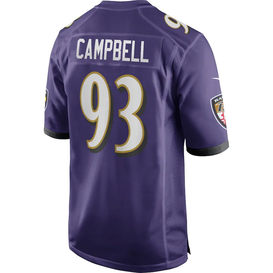 Custom #93 Purple BAL Football Shirt Top