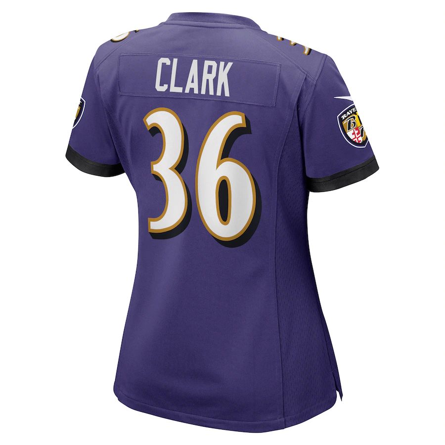 Custom #36 Purple BAL Football Shirt Top
