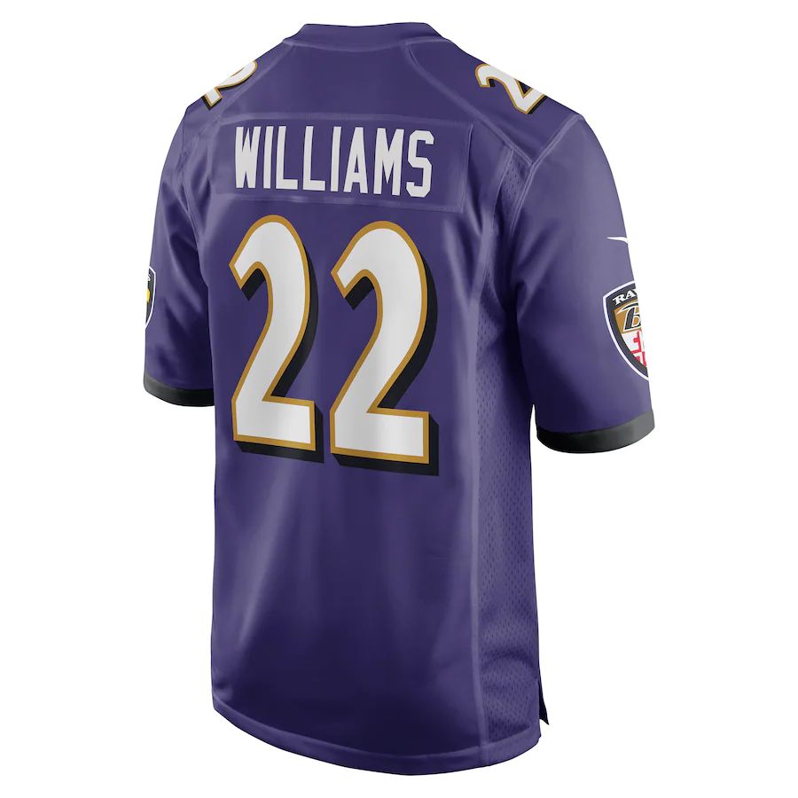 Custom #22 Purple BAL Football Shirt Top