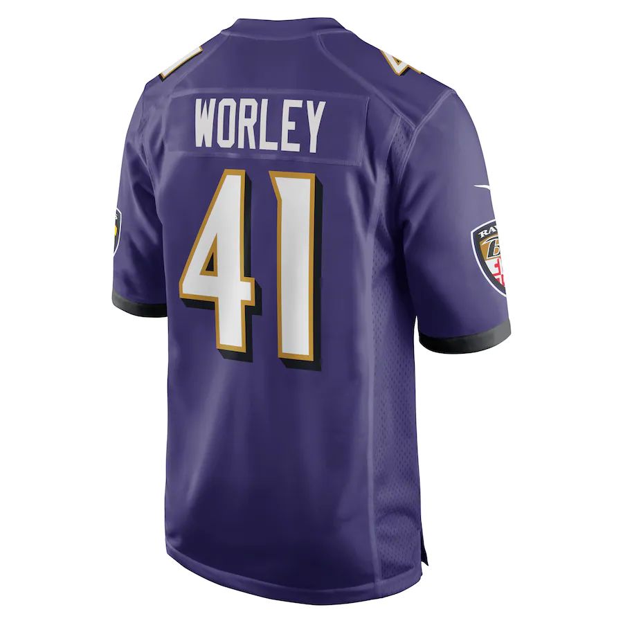 Custom #41 Purple BAL Football Shirt Top