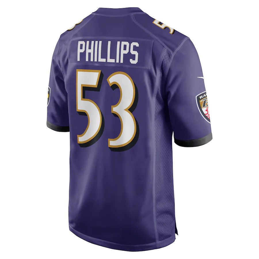 Custom #53 Purple BAL Football Shirt Top