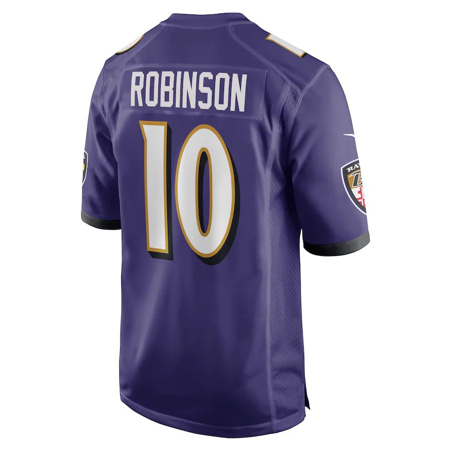 Custom #10 Purple BAL Football Shirt Top