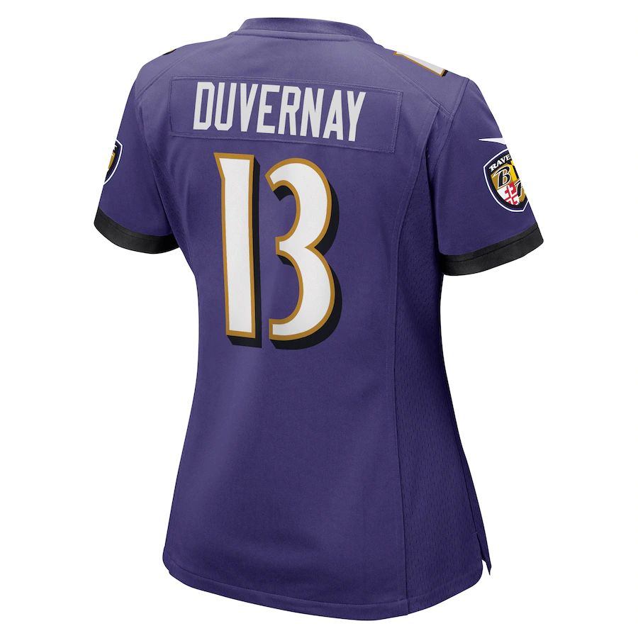 Custom #13 Purple BAL Football Shirt Top