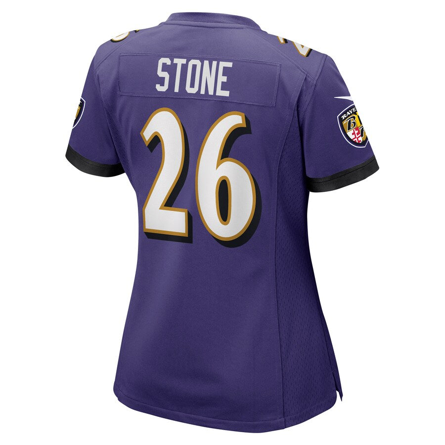 Custom #26 Purple BAL Football Shirt Top