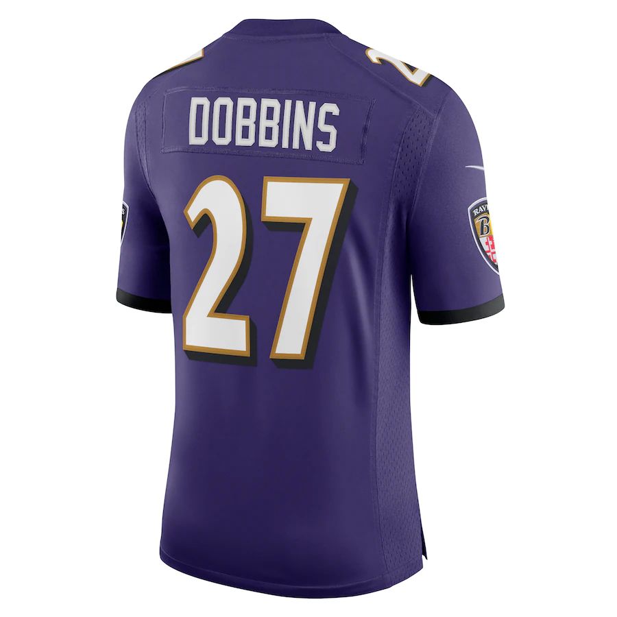 Custom #27 Purple BAL Football Shirt Top