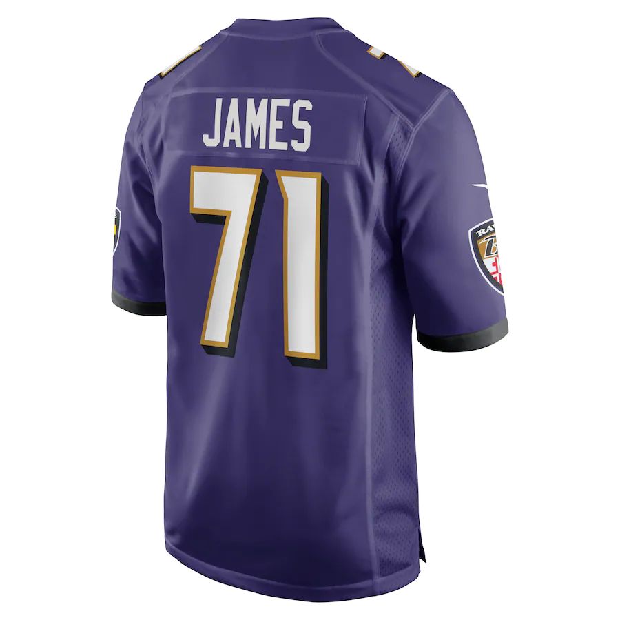 Custom #71 Purple BAL Football Shirt Top