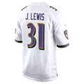 Custom #31 White BAL Football Shirt Top