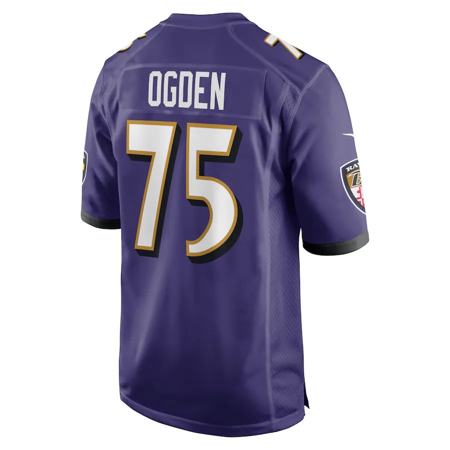 Custom #75 Purple BAL Football Shirt Top