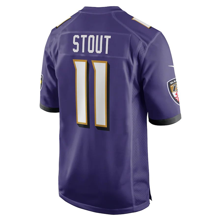 Custom #11 Purple BAL Football Shirt Top