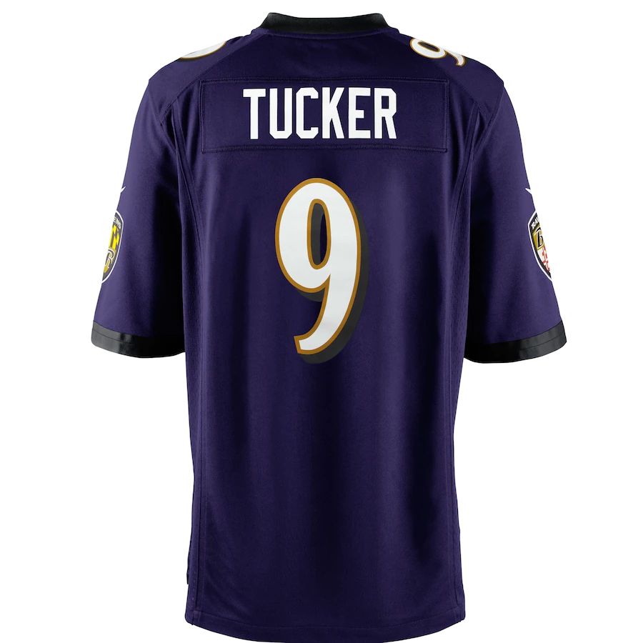 Custom #9 Purple BAL Football Shirt Top
