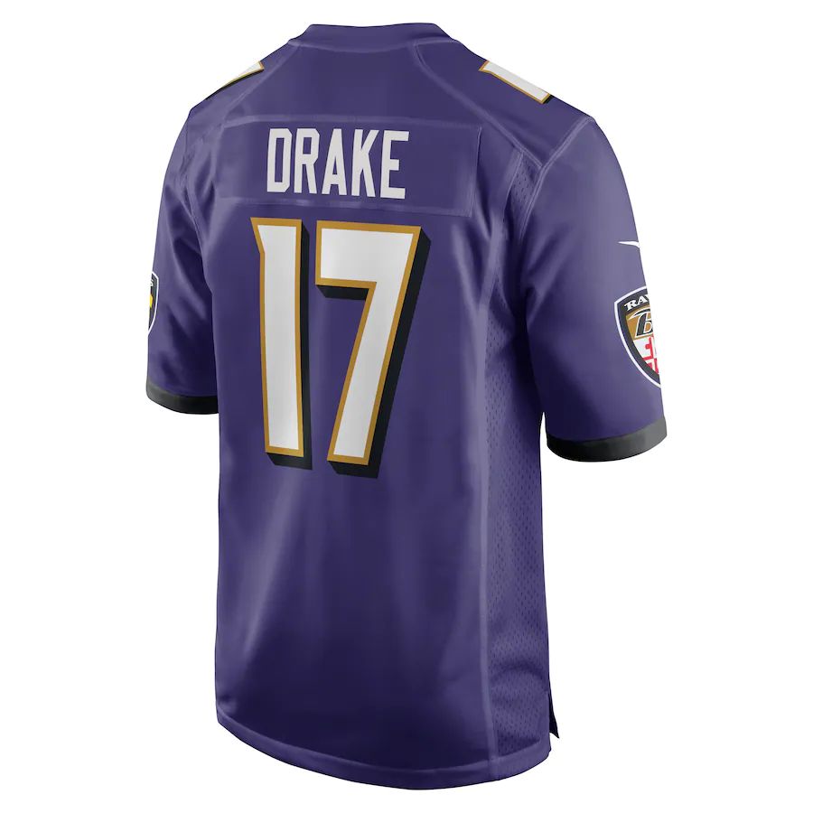 Custom #17 Purple BAL Football Shirt Top