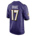 Custom #17 Purple BAL Football Shirt Top