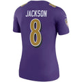 Custom #8 Purple BAL Football Shirt Top