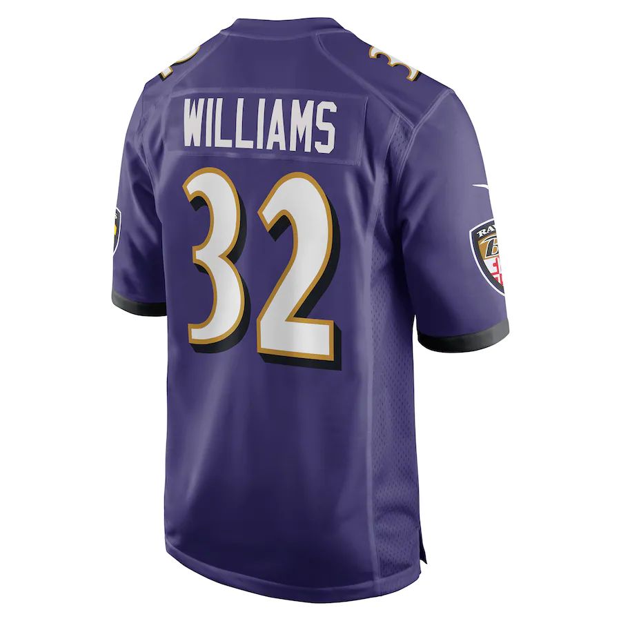 Custom #32 Purple BAL Football Shirt Top