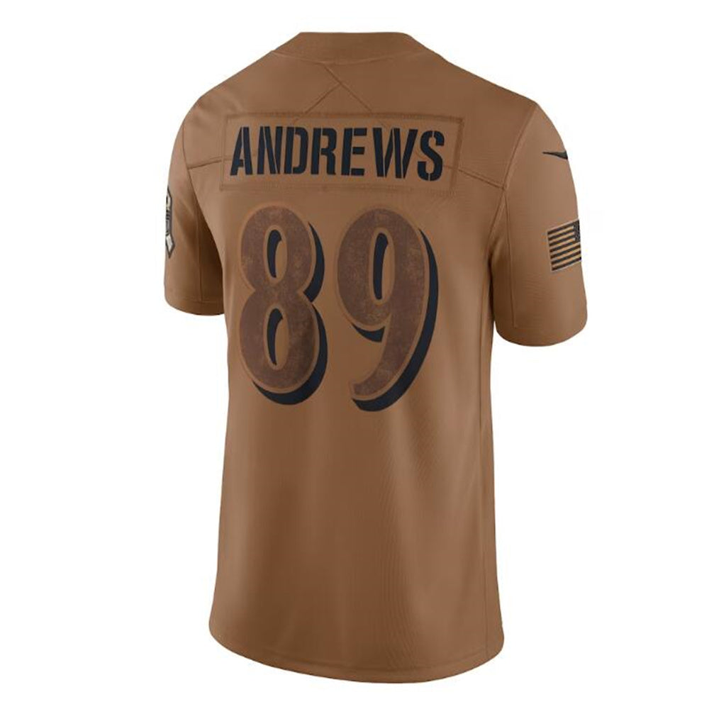 Custom #89 Brown 2023 BAL Football Shirt Top