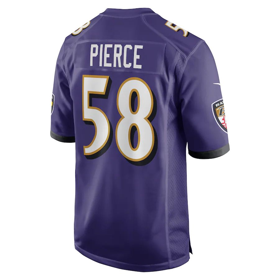 Custom #58 Purple BAL Football Shirt Top