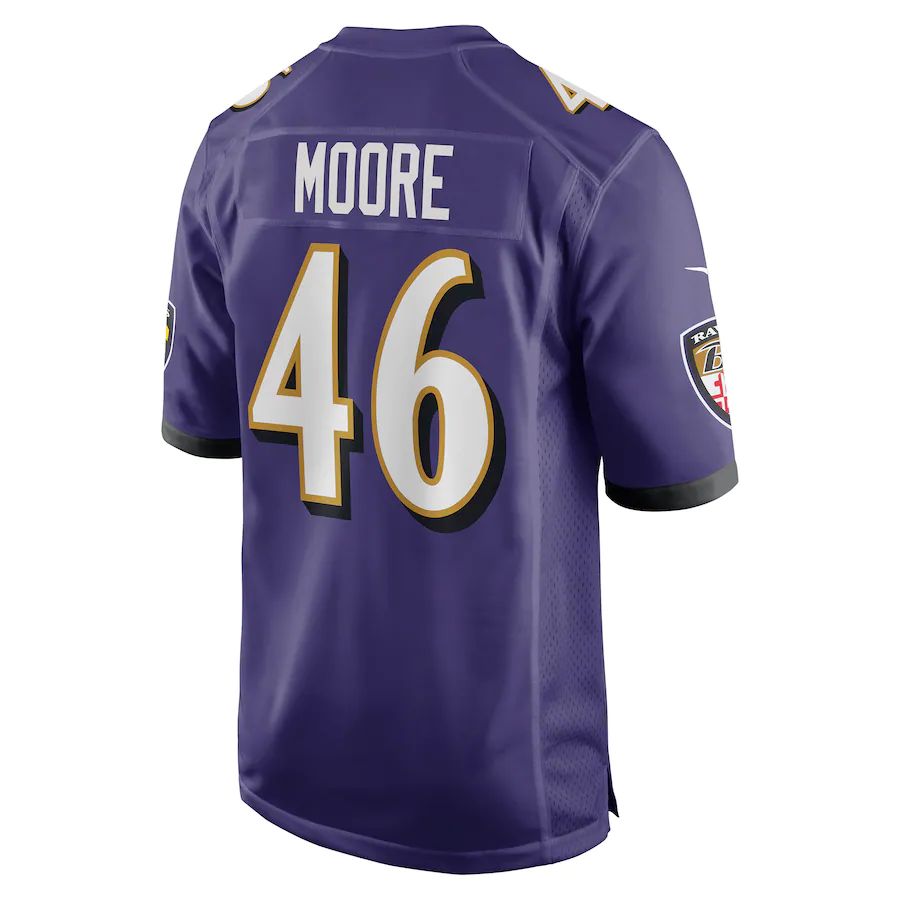 Custom #46 Purple BAL Football Shirt Top