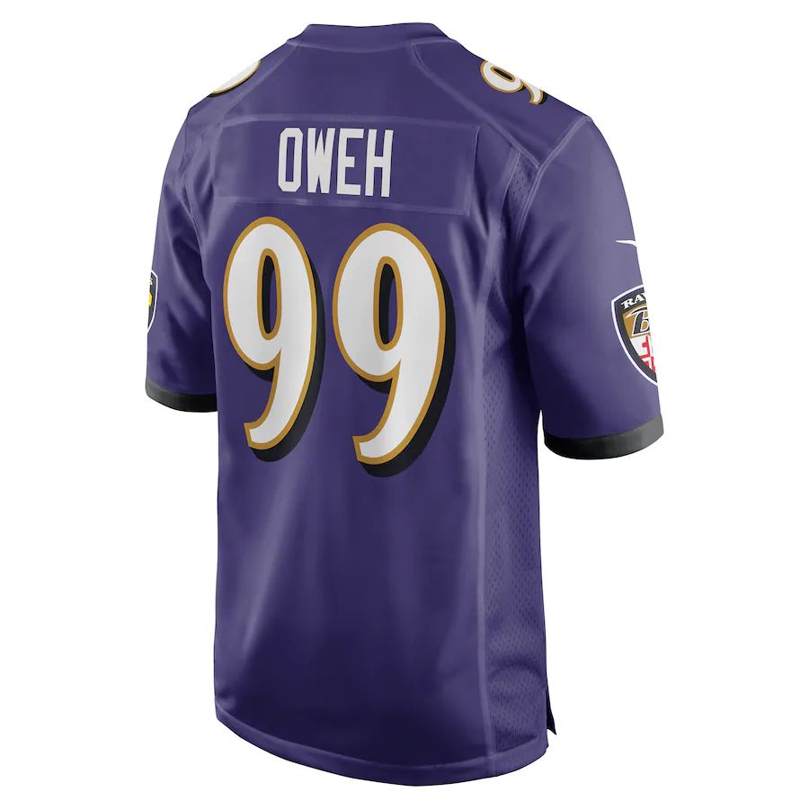 Custom #99 Purple BAL Football Shirt Top