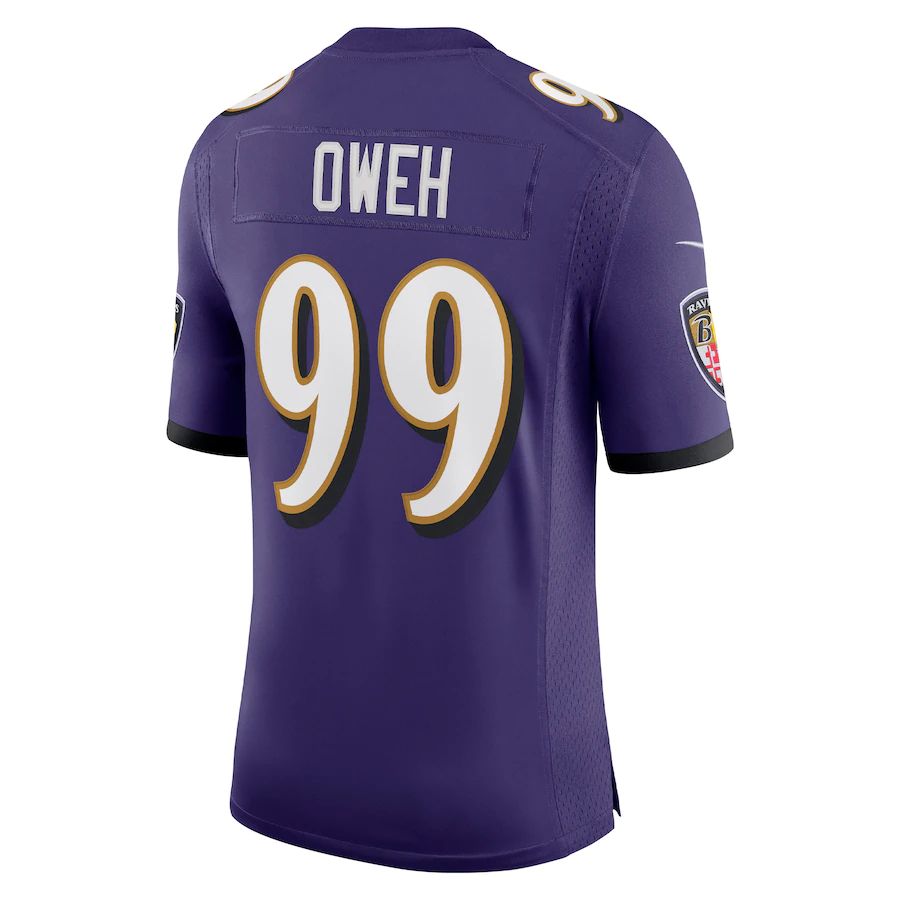 Custom #99 Purple BAL Football Shirt Top