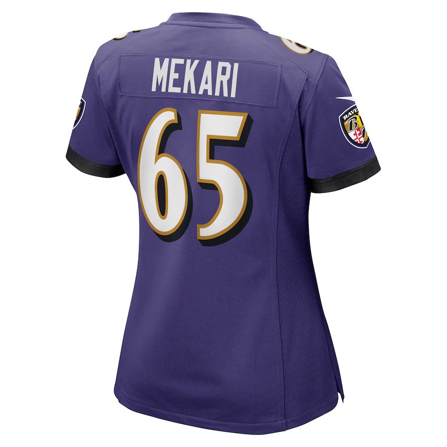Custom #65 Purple BAL Football Shirt Top