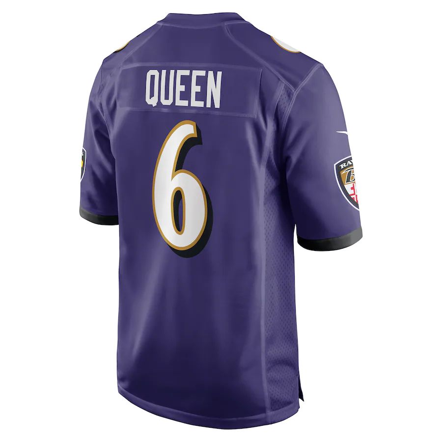 Custom #6 Purple BAL Football Shirt Top