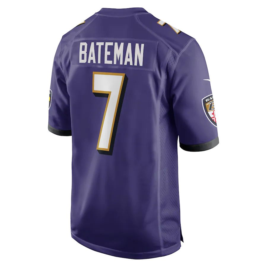 Custom #7 Purple BAL Football Shirt Top