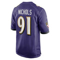 Custom #91 Purple BAL Football Shirt Top