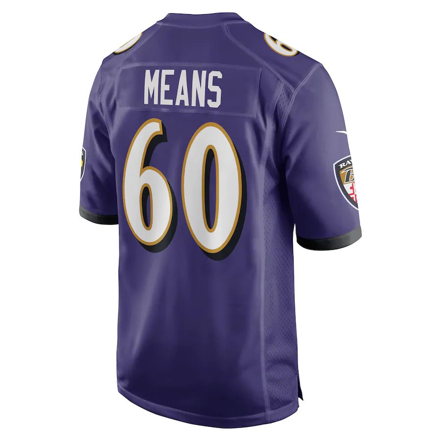 Custom #60 Purple BAL Football Shirt Top