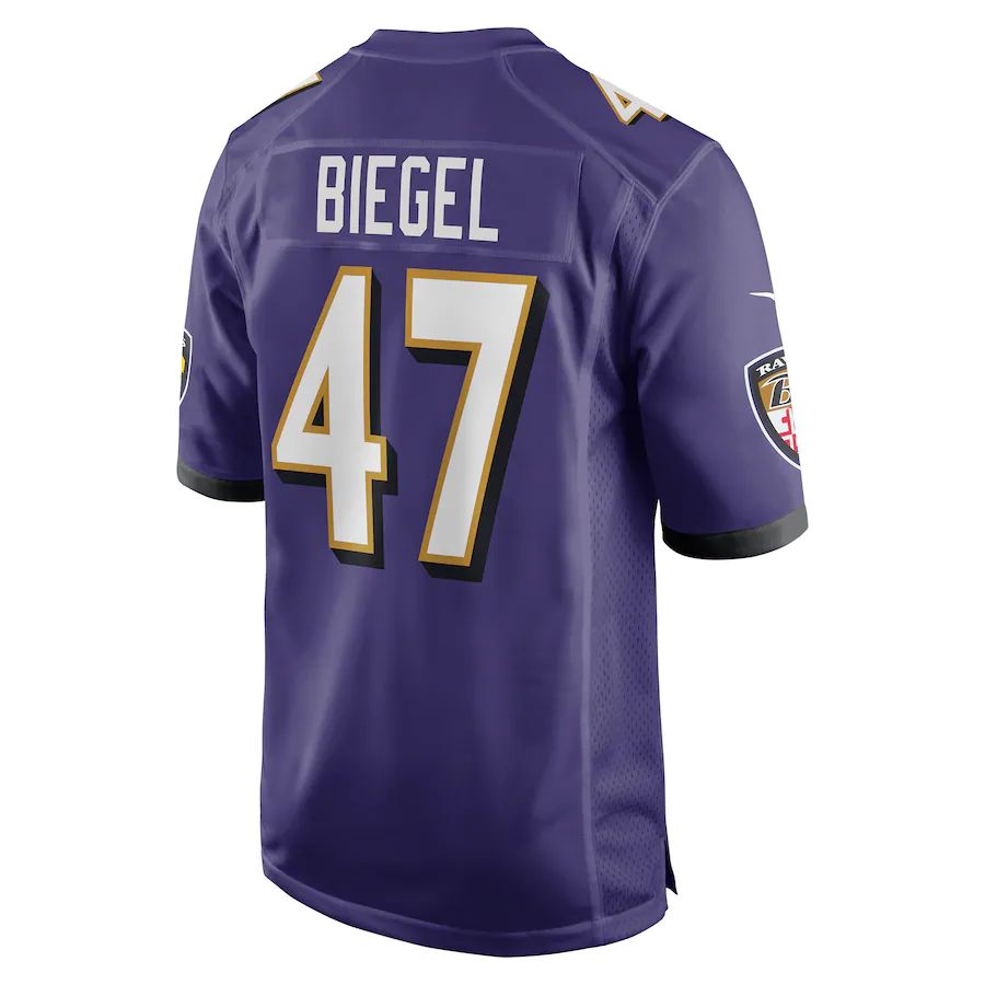 Custom #47 Purple BAL Football Shirt Top