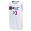 Custom #13 White 2022 MIA Basketball Shirt Top