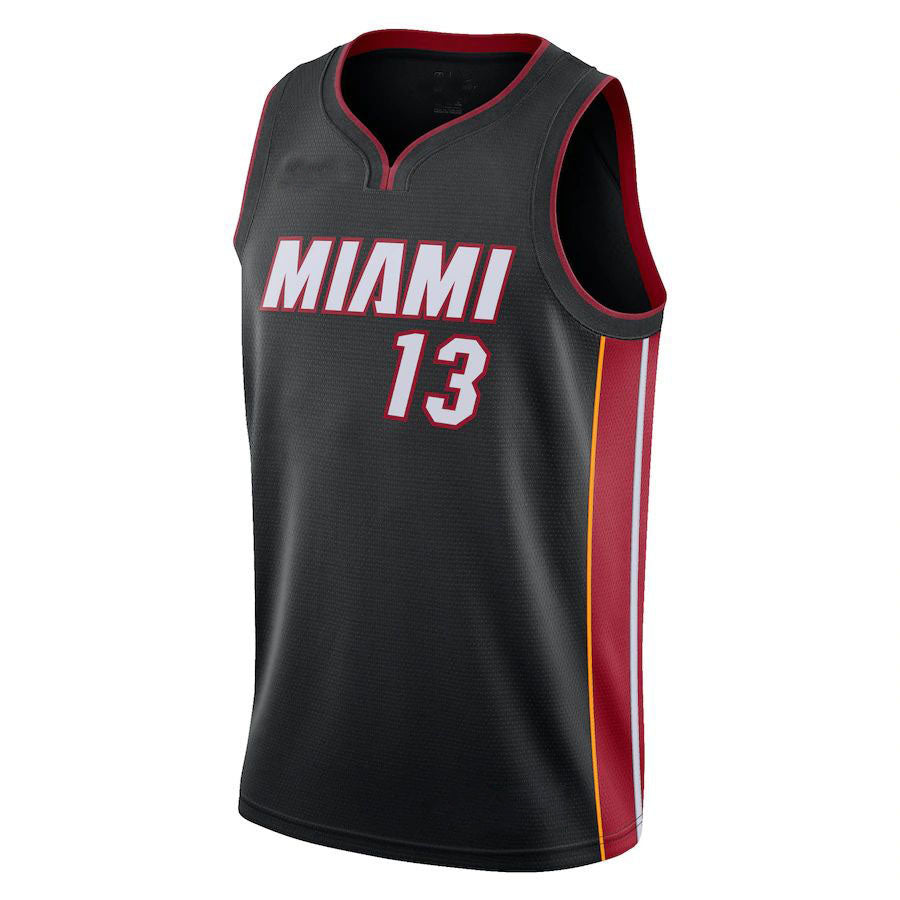Custom #13 Black 2021 MIA Basketball Shirt Top