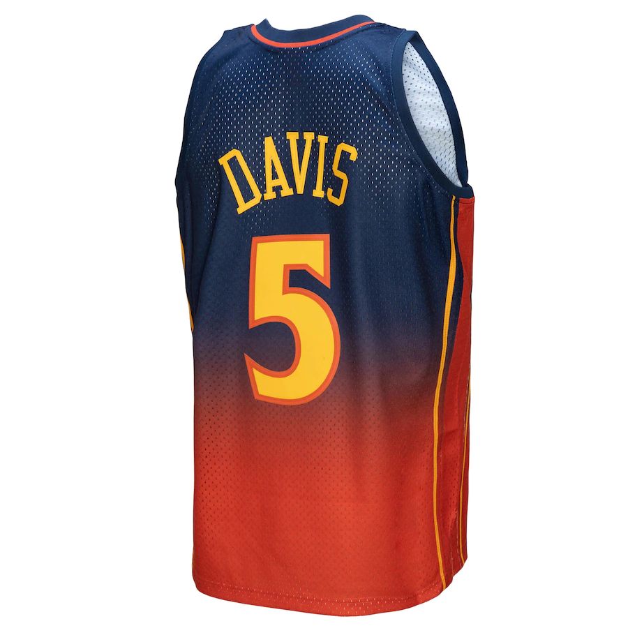 Custom #5 Orange 2006 GSW Basketball Shirt Top