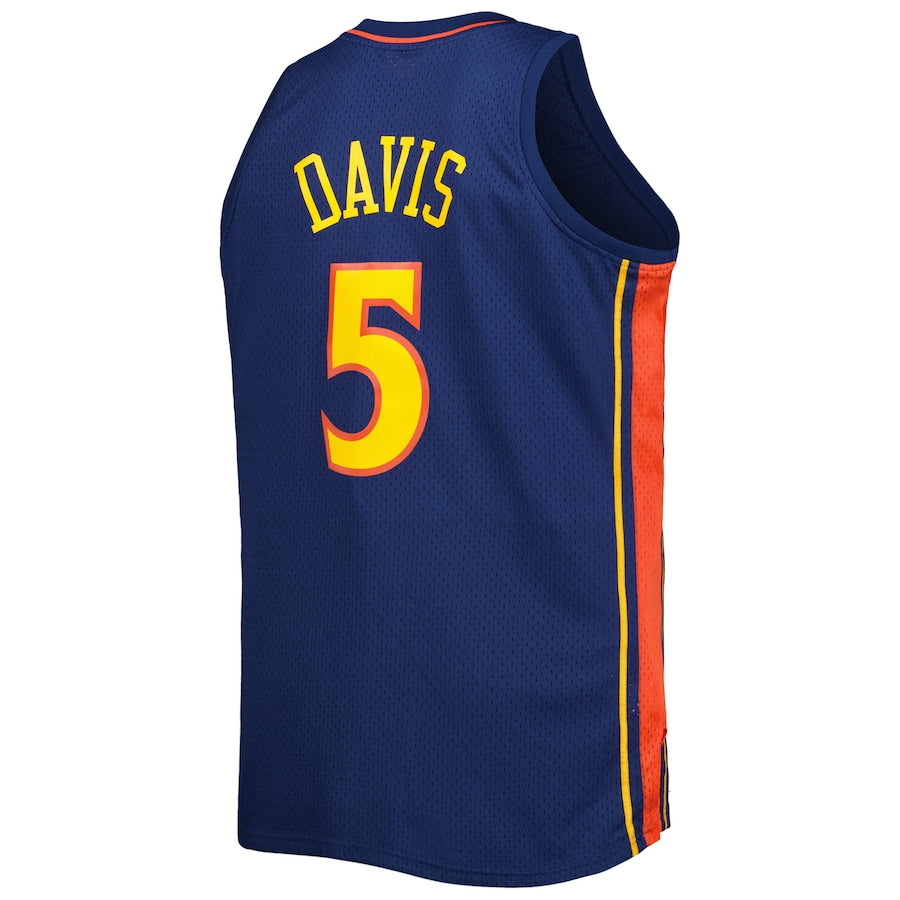 Custom #5 Navy 2006 GSW Basketball Shirt Top