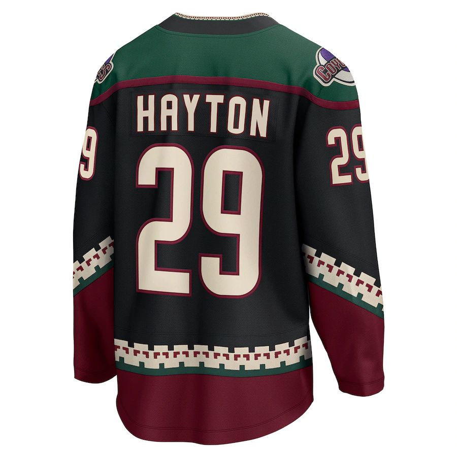 Custom #29 Black Hockey Shirt Top