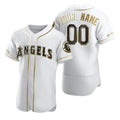 Custom White LAA Baseball Shirt Top