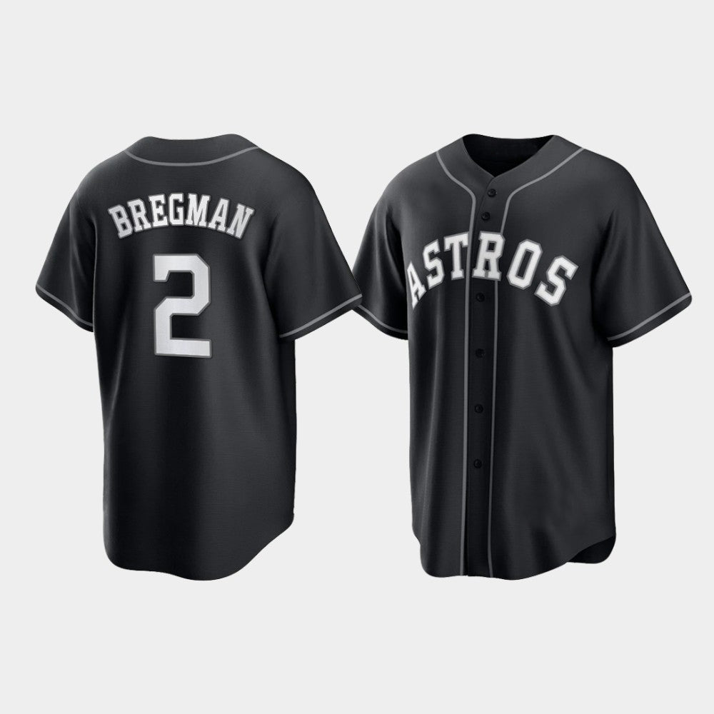 Custom Black 2021 HOU Baseball Shirt Top