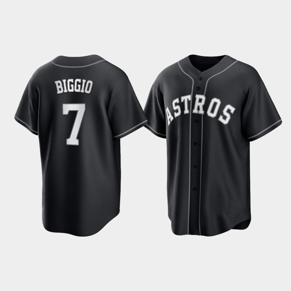 Custom Black 2021 HOU Baseball Shirt Top