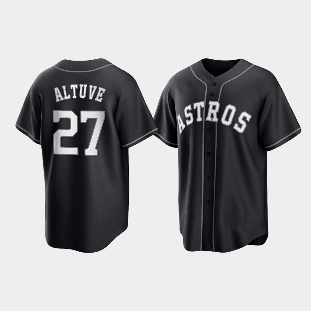 Custom Black 2021 HOU Baseball Shirt Top