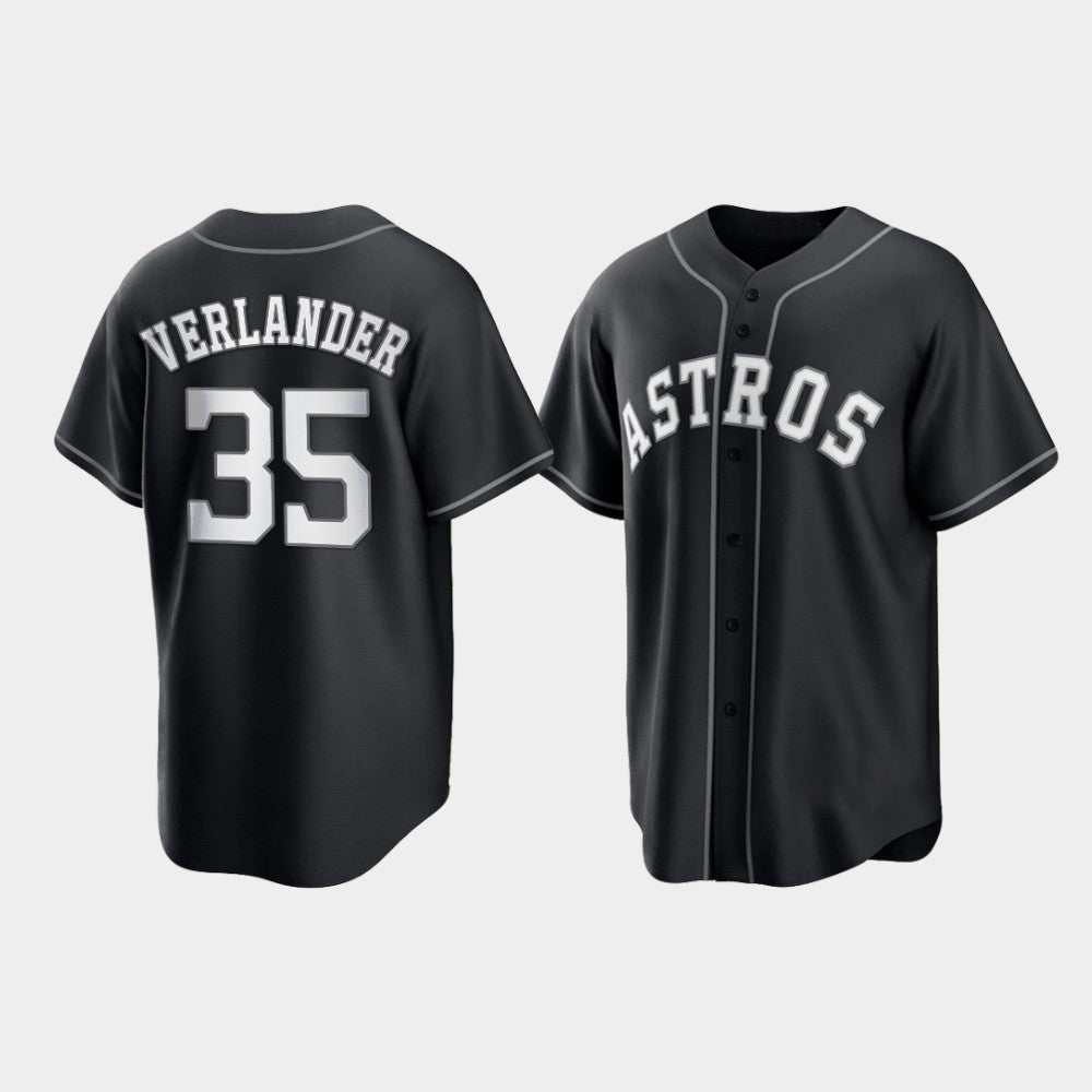 Custom Black 2021 HOU Baseball Shirt Top