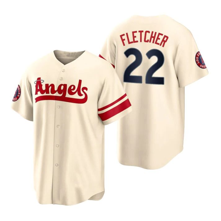 Custom #22 Cream 2022 City Connect LAA Baseball Shirt Top