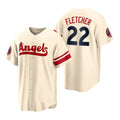 Custom #22 Cream 2022 City Connect LAA Baseball Shirt Top