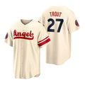 Custom #27 Cream 2022 City Connect LAA Baseball Shirt Top