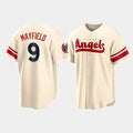 Custom #9 Cream 2022 City Connect LAA Baseball Shirt Top