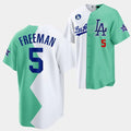 Custom #5 White 2022 LAD Baseball Shirt Top