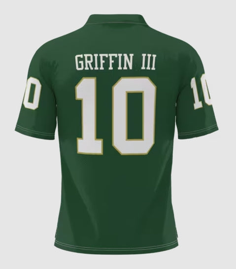 Custom #10 Green CHI Football Shirt Top