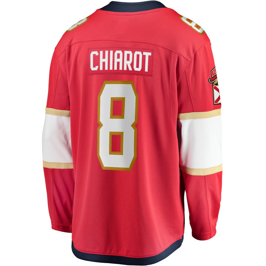 Custom #8 Red FLA Hockey Shirt Top