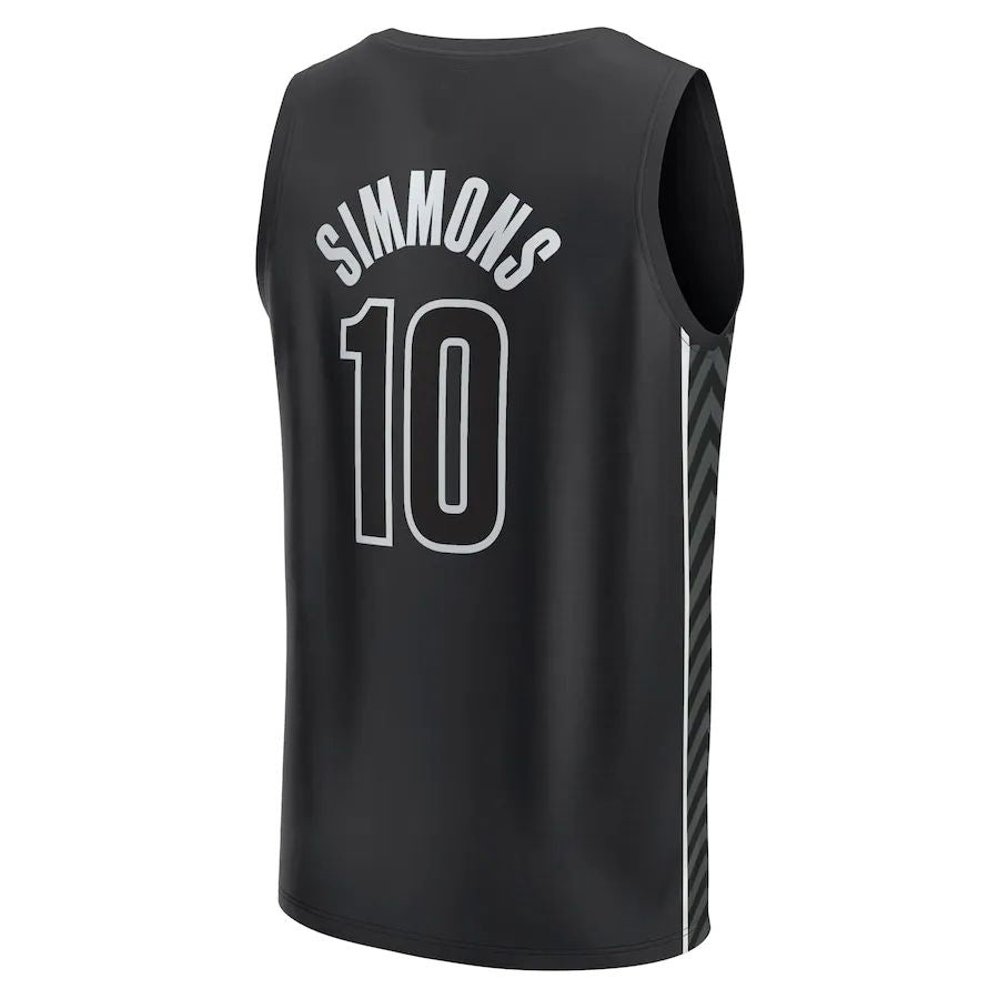 Custom #10 Black 2022 BKN Basketball Shirt Top