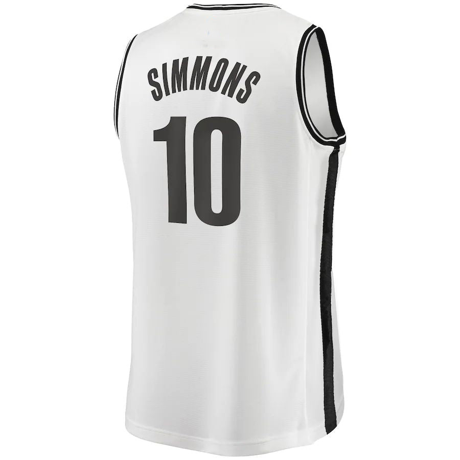 Custom #10 White 2022 BKN Basketball Shirt Top